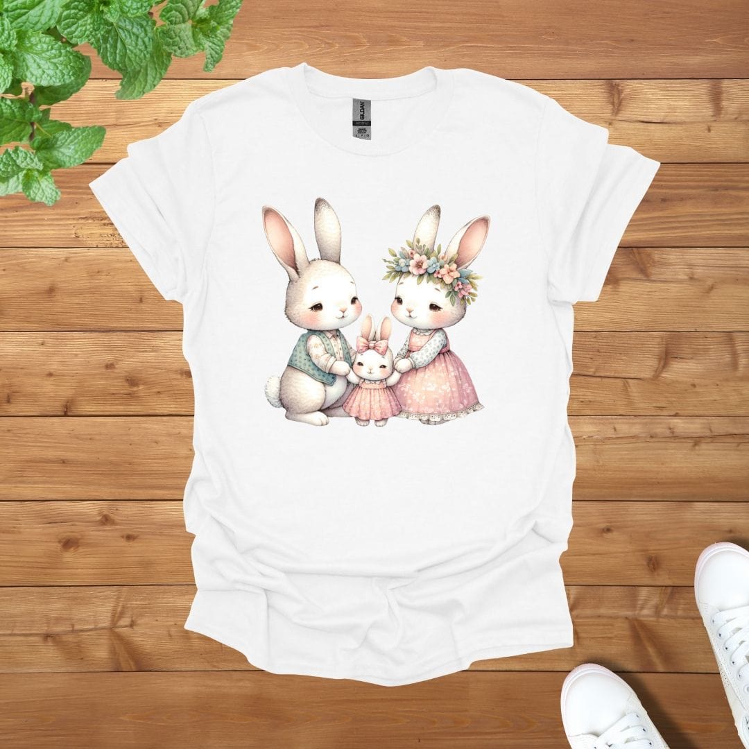 Rabbit Family Bond Unisex Adult T-Shirt