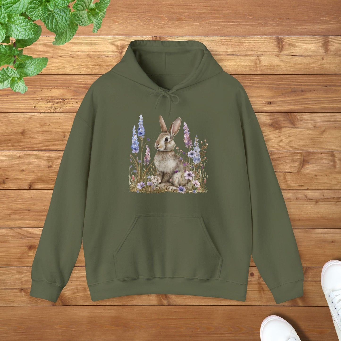 My Grey Bunny Unisex Adult Hoodie