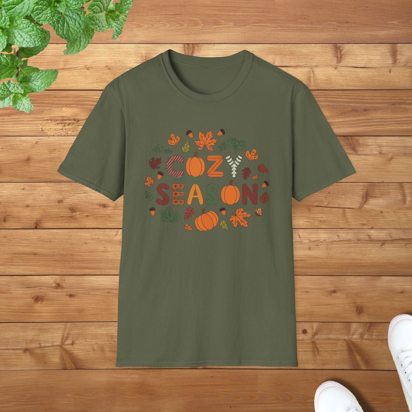 Cozy Season Thanksgiving Edition Unisex Adult T-Shirt - Soft Cotton Tee for Thanksgiving Celebrations