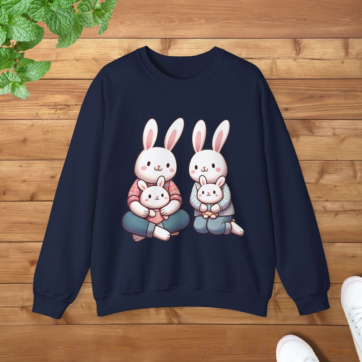Bunny Family Unisex Adult Sweatshirt