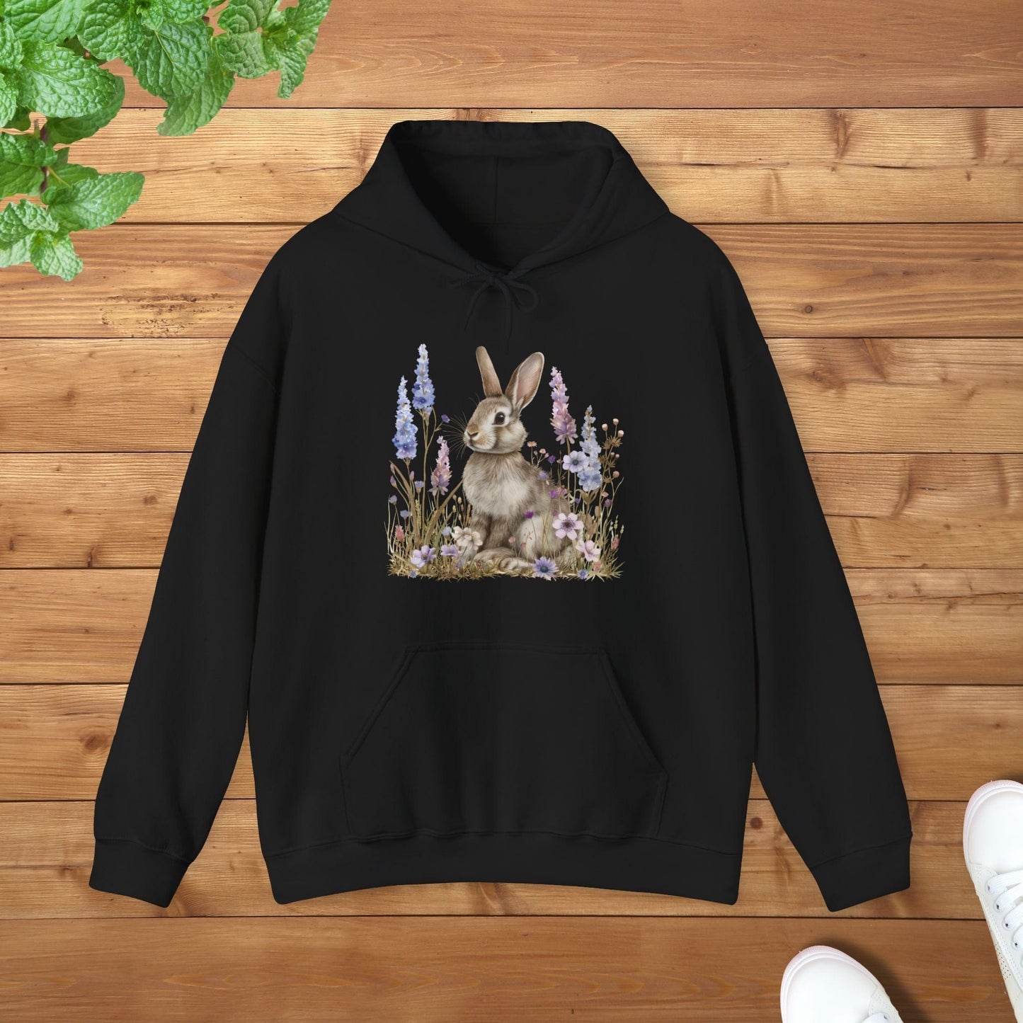 My Grey Bunny Unisex Adult Hoodie