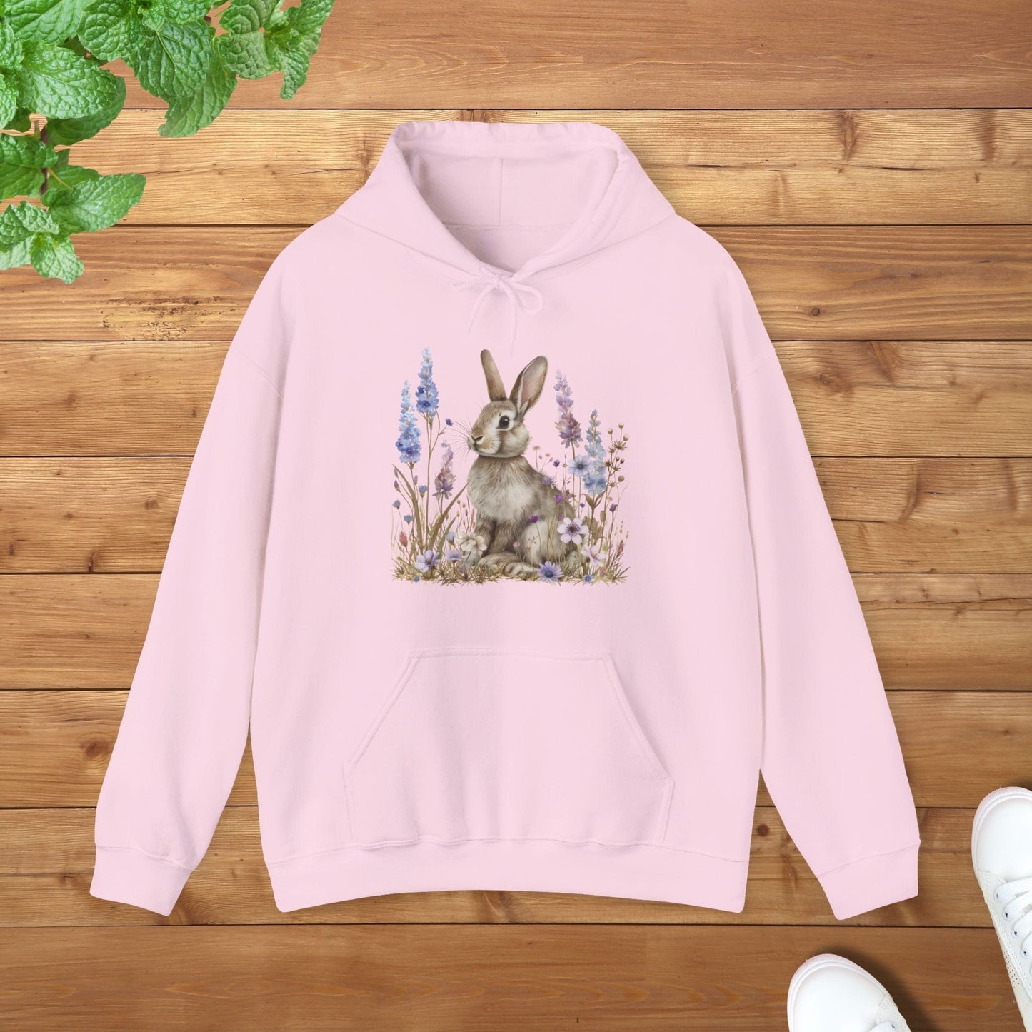 My Grey Bunny Unisex Adult Hoodie