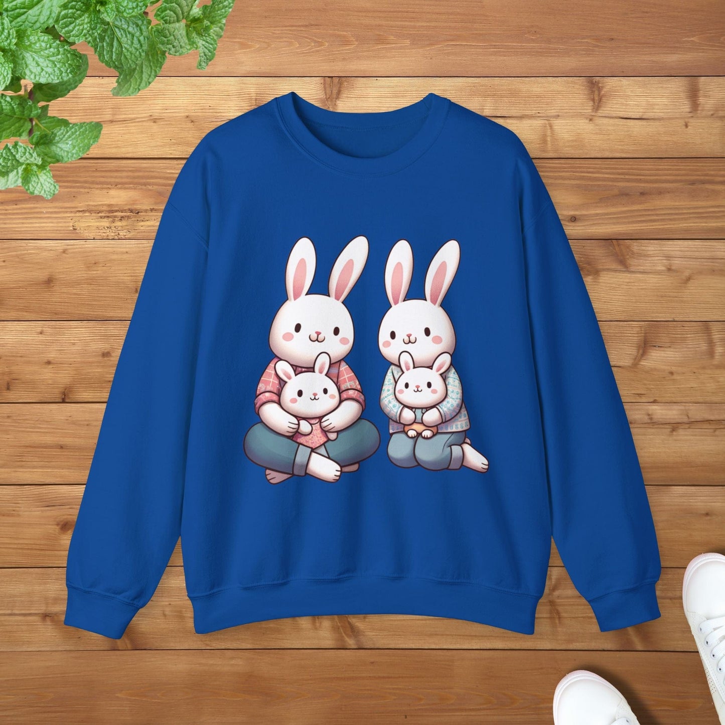Bunny Family Unisex Adult Sweatshirt
