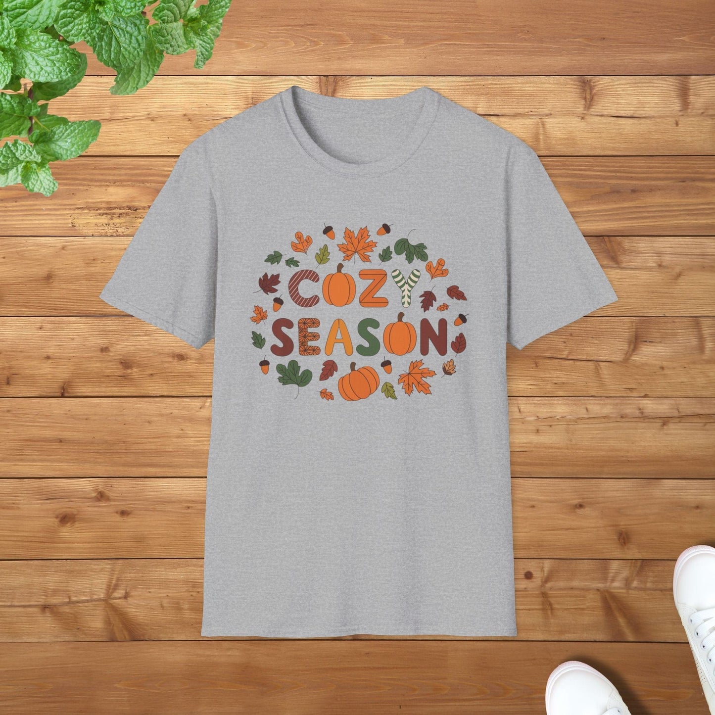 Cozy Season Thanksgiving Edition Unisex Adult T-Shirt - Soft Cotton Tee for Thanksgiving Celebrations