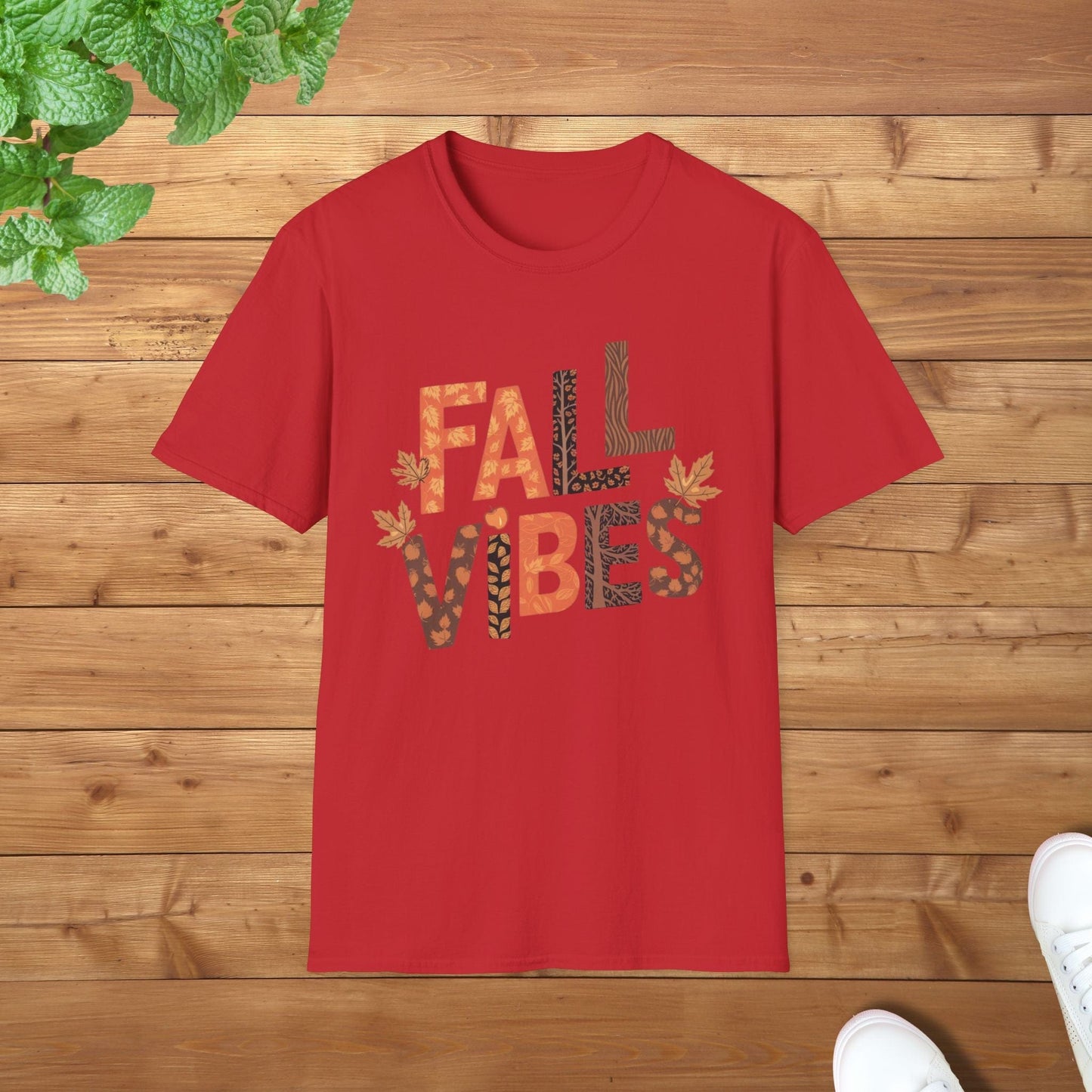 Fall Vibes Thanksgiving Edition Softstyle Unisex Adult T-Shirt - Perfect for Thanksgiving Celebrations