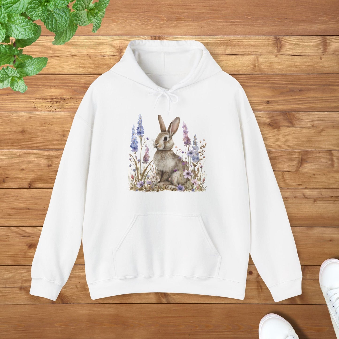 My Grey Bunny Unisex Adult Hoodie