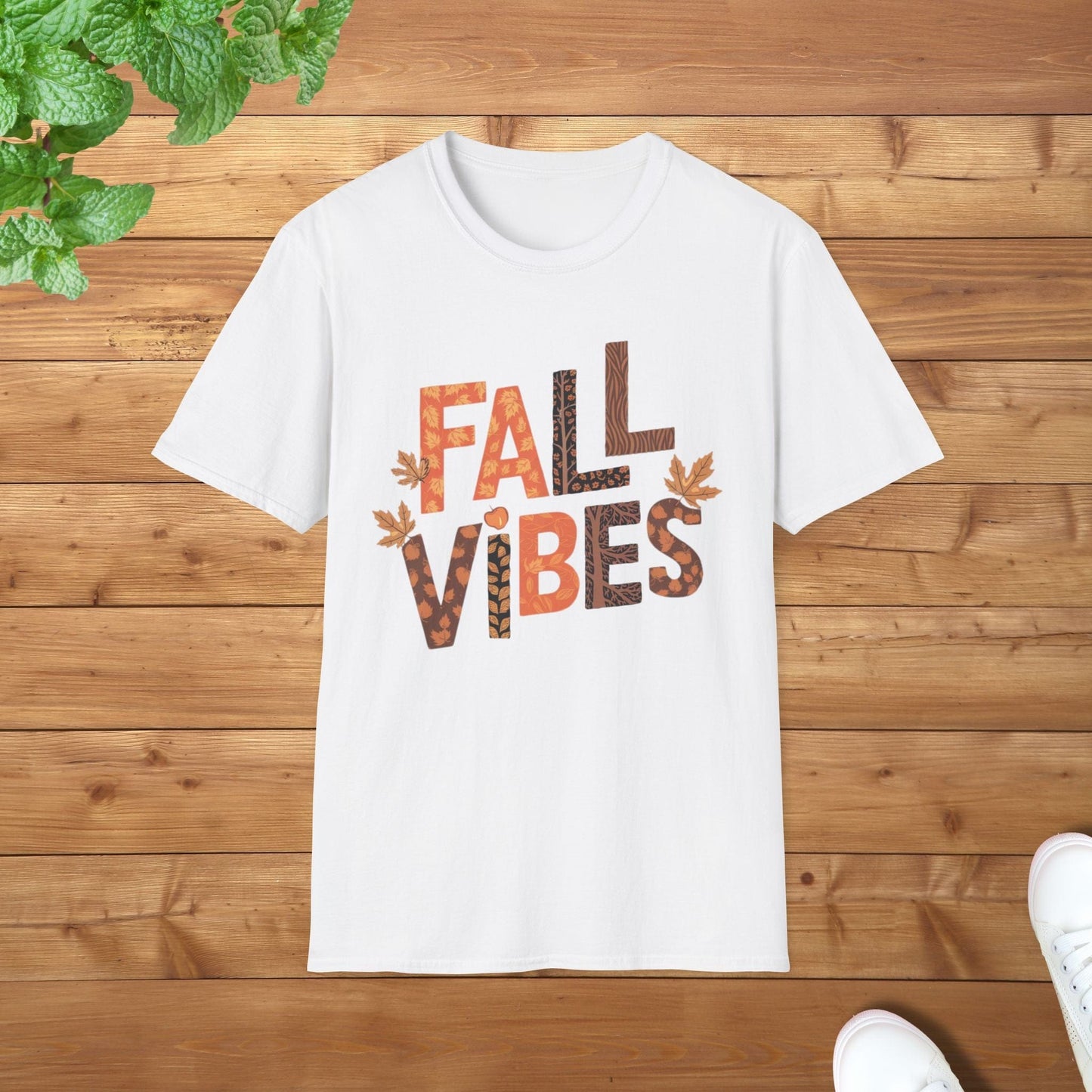 Fall Vibes Thanksgiving Edition Softstyle Unisex Adult T-Shirt - Perfect for Thanksgiving Celebrations