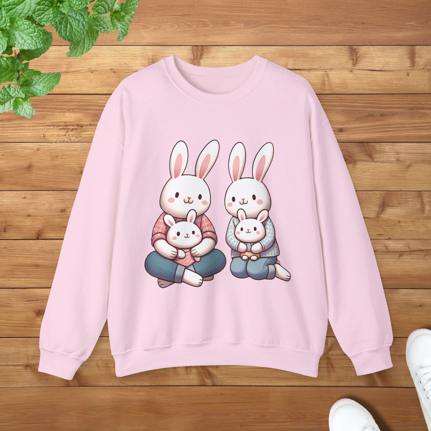 Bunny Family Unisex Adult Sweatshirt