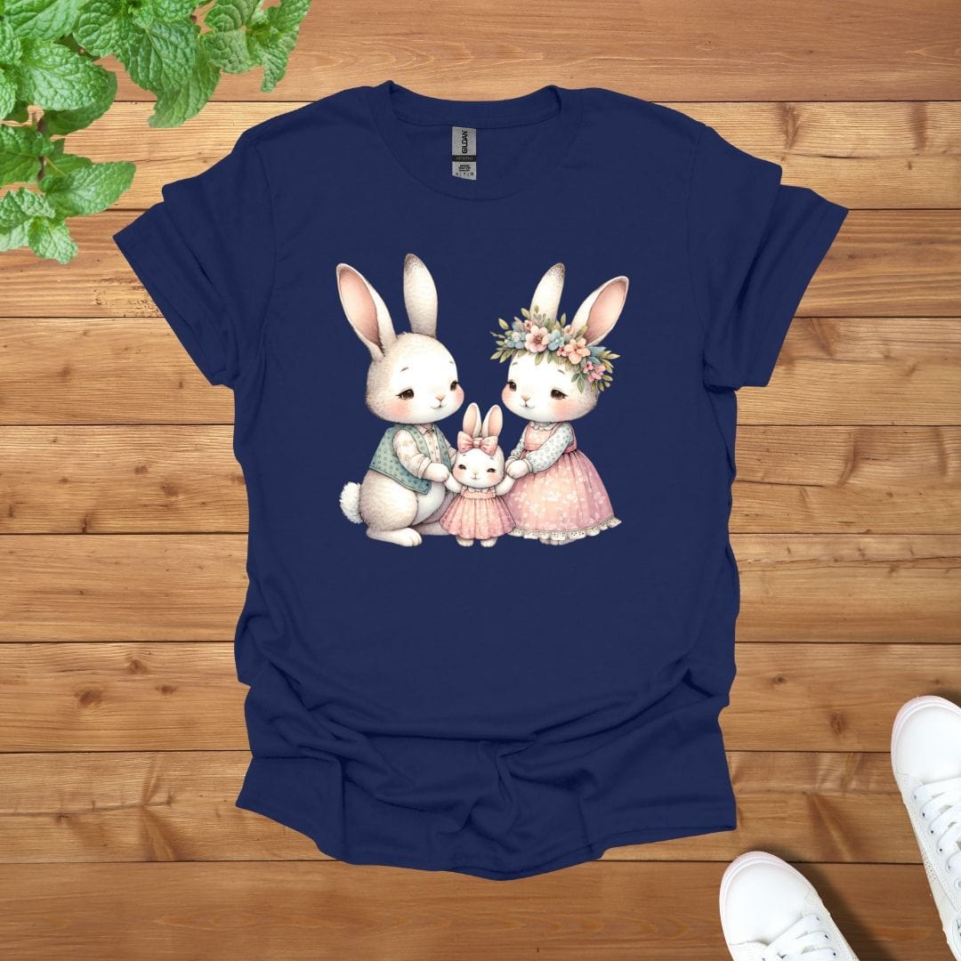 Rabbit Family Bond Unisex Adult T-Shirt
