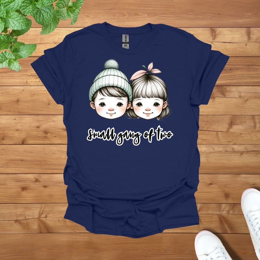 Sibling Besties Twins Best Friends - Small Gang of Two Unisex Adult T-Shirt