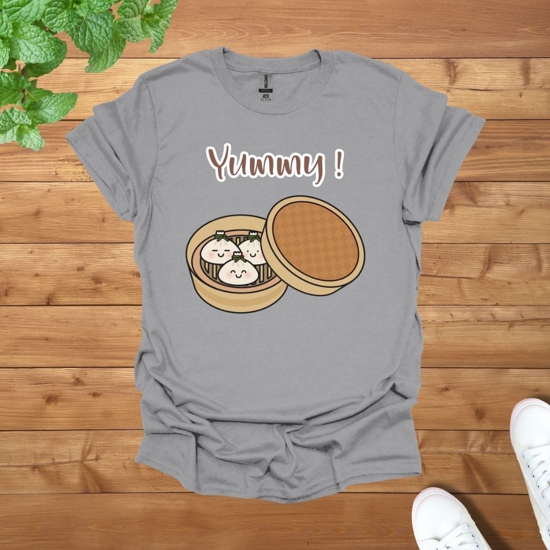 Yummy Dumplings Family T-Shirt for Food Lovers Unisex Cotton Adult T-Shirt