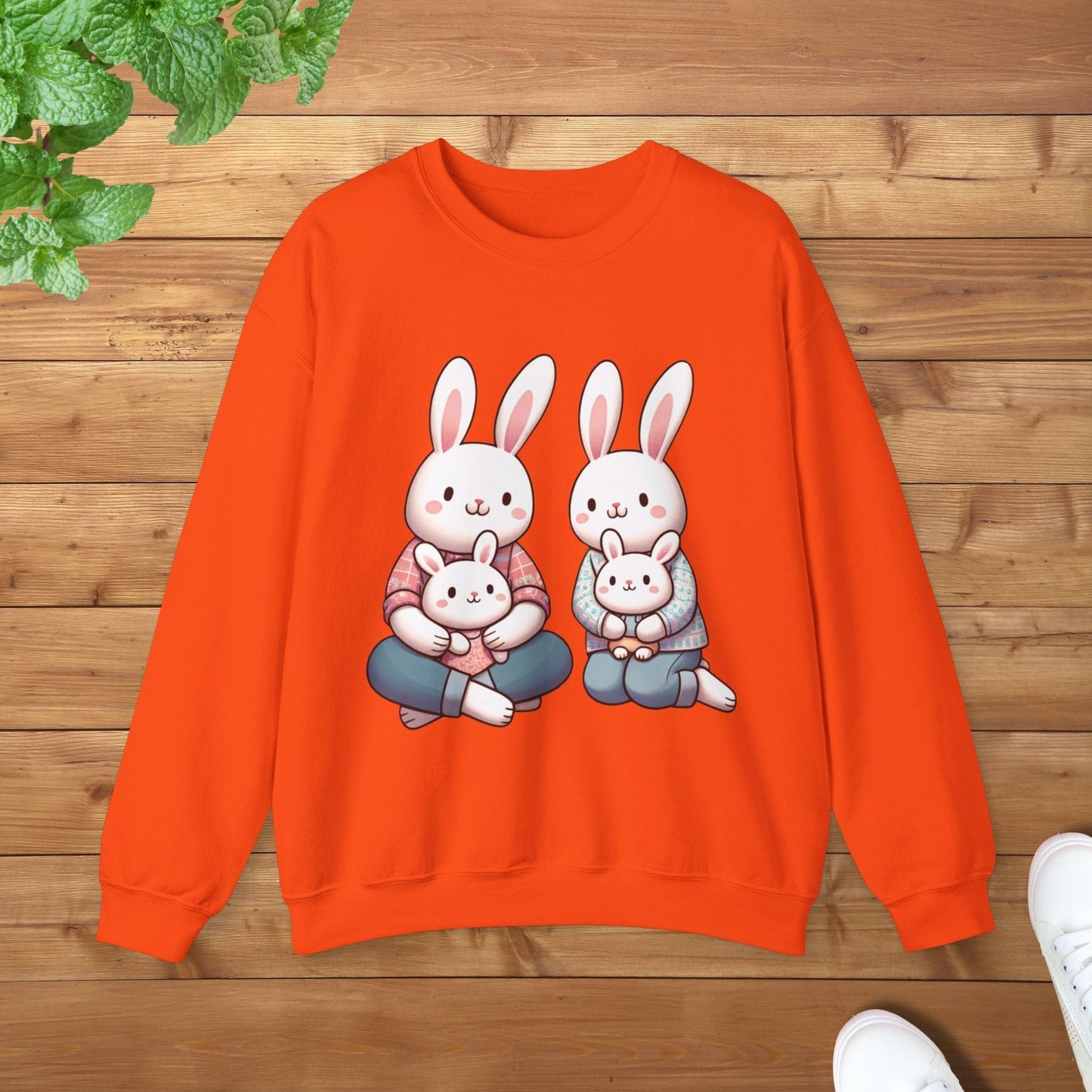 Bunny Family Unisex Adult Sweatshirt