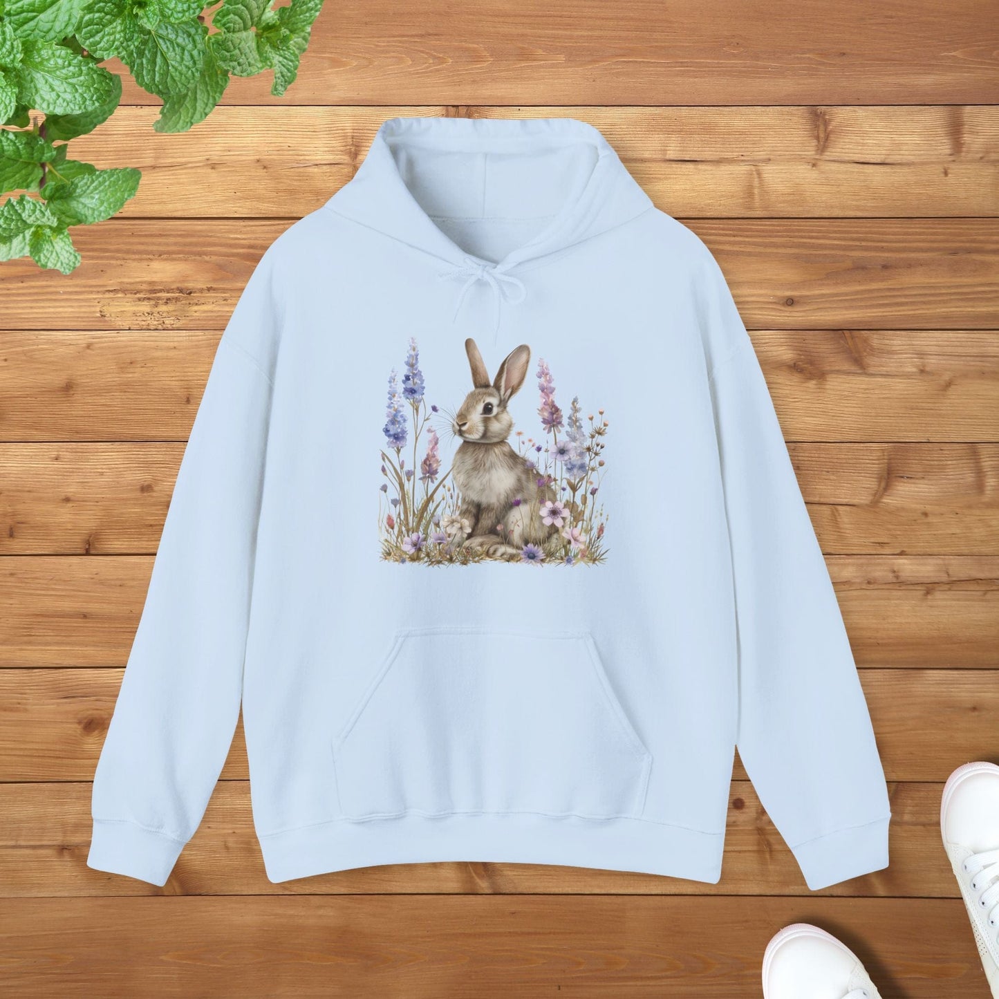 My Grey Bunny Unisex Adult Hoodie