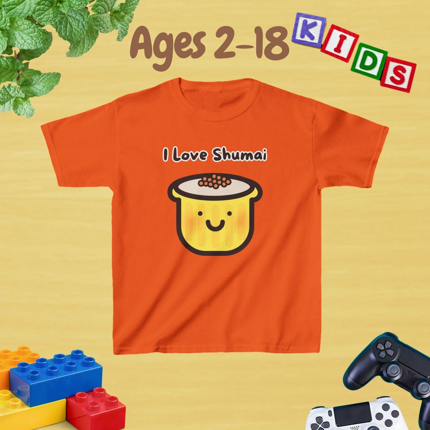 I Love Shumai Kids Tee - Unisex Graphic Tee for Kids Age 2-18