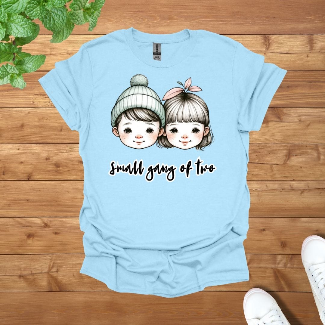 Sibling Besties Twins Best Friends - Small Gang of Two Unisex Adult T-Shirt