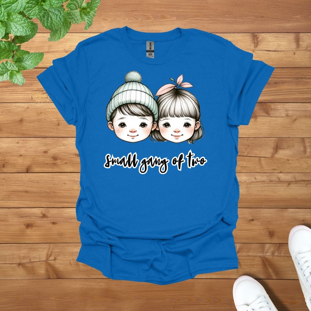 Sibling Besties Twins Best Friends - Small Gang of Two Unisex Adult T-Shirt