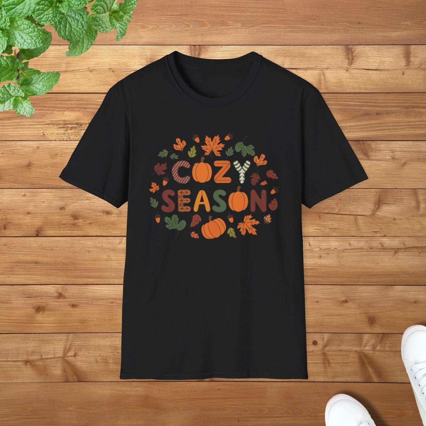 Cozy Season Thanksgiving Edition Unisex Adult T-Shirt - Soft Cotton Tee for Thanksgiving Celebrations