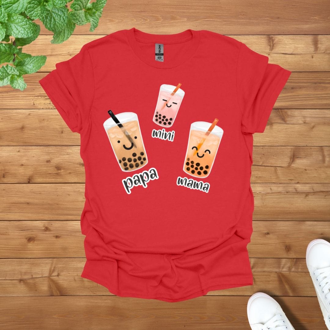 Boba Bubble Tea Family Unisex Adult T-Shirt