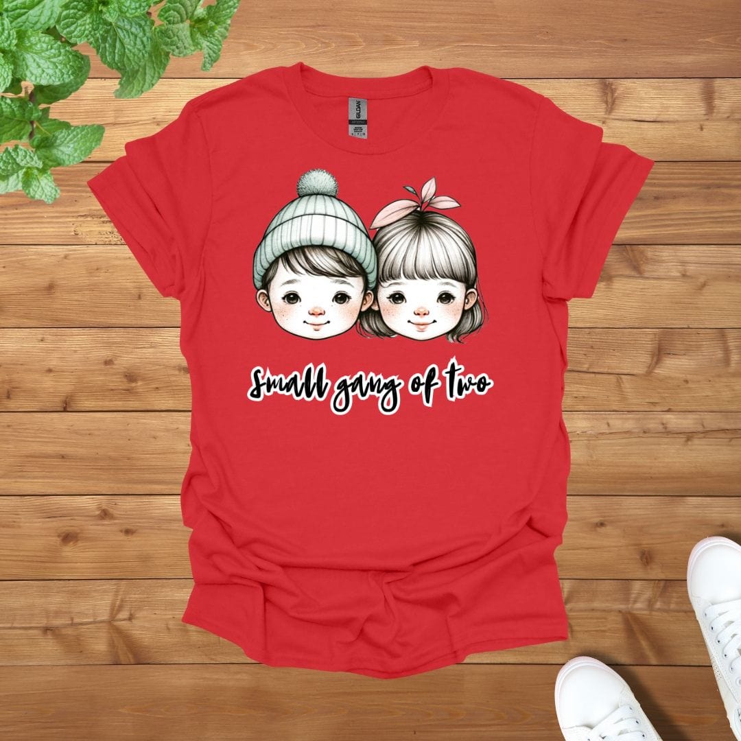 Sibling Besties Twins Best Friends - Small Gang of Two Unisex Adult T-Shirt