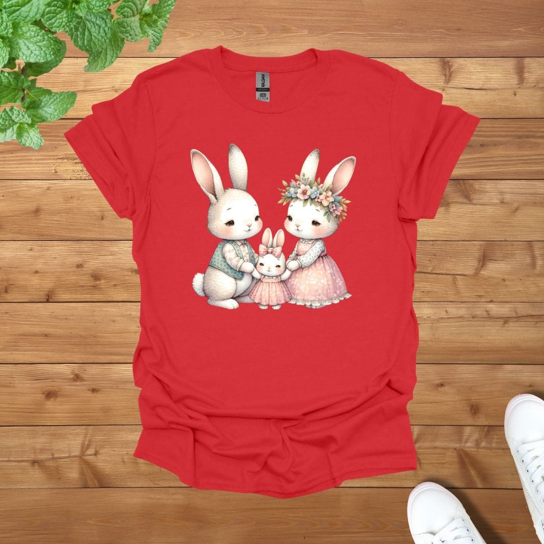 Rabbit Family Bond Unisex Adult T-Shirt