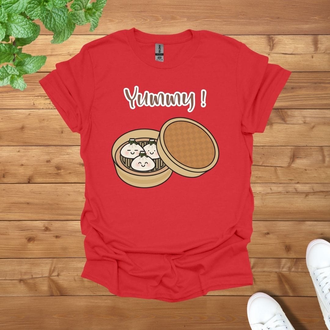 Yummy Dumplings Family T-Shirt for Food Lovers Unisex Cotton Adult T-Shirt