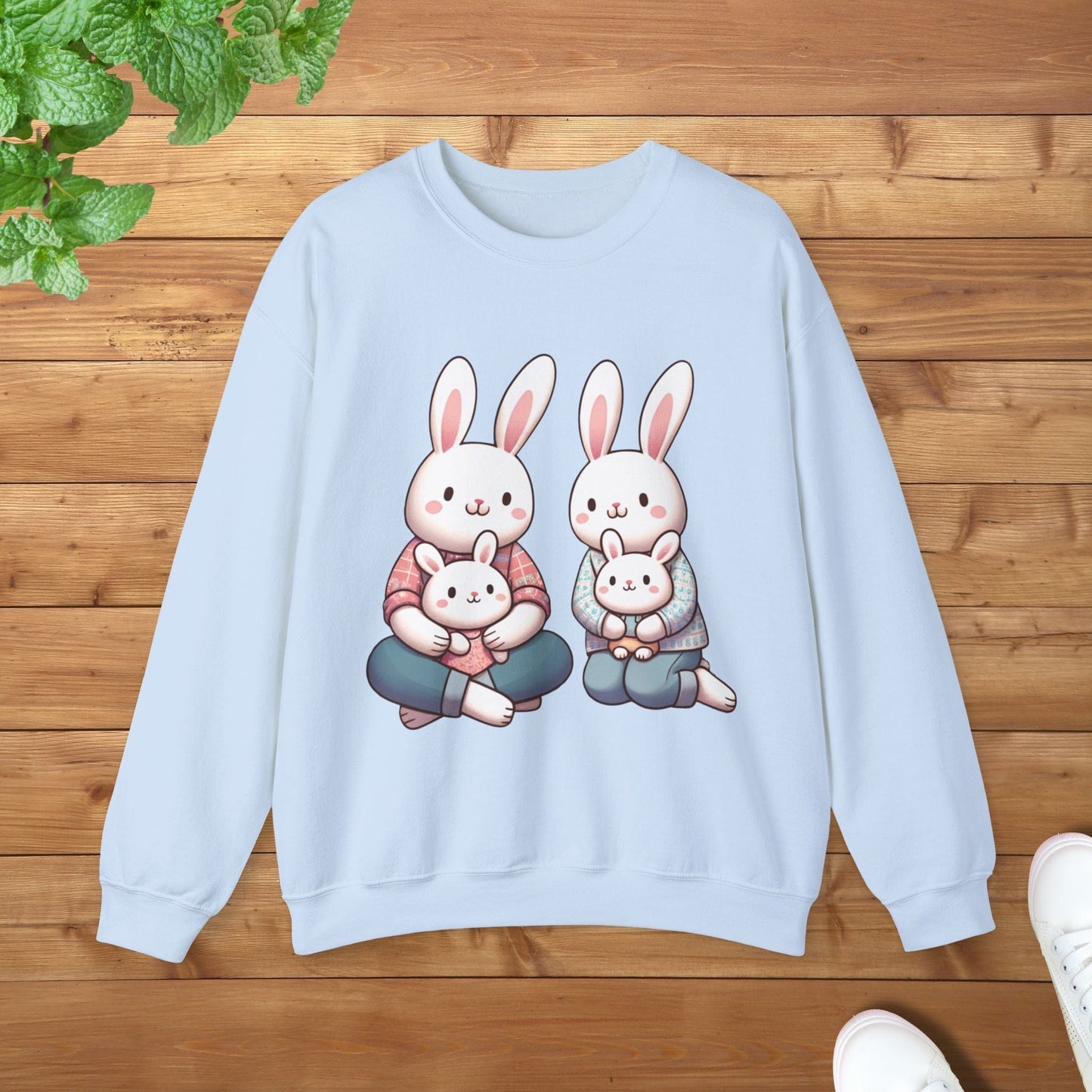 Bunny Family Unisex Adult Sweatshirt