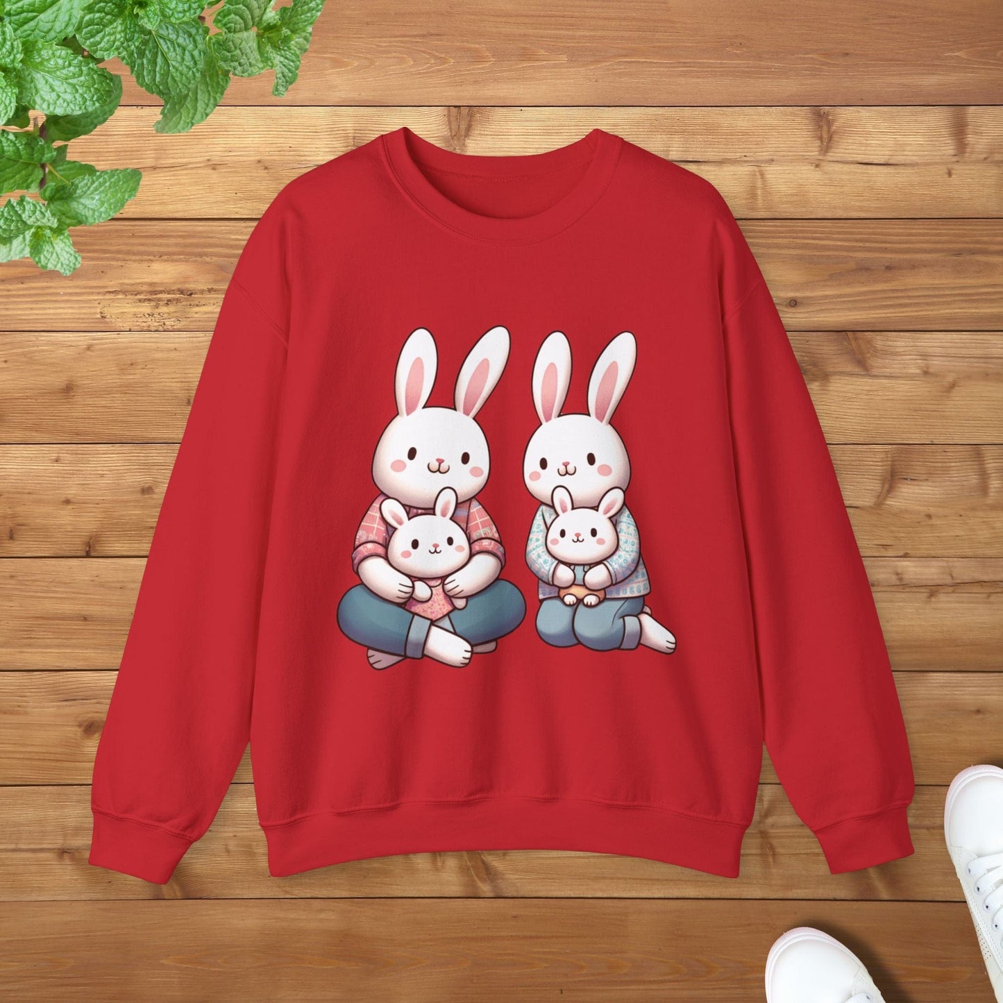 Bunny Family Unisex Adult Sweatshirt
