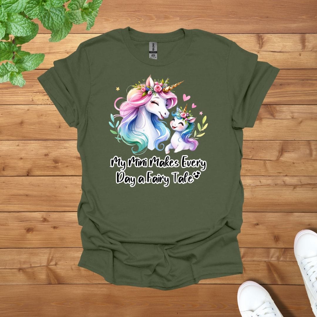 My Mini Unicorn Makes Every Day a Fairy Tale Unisex Adult T-Shirt