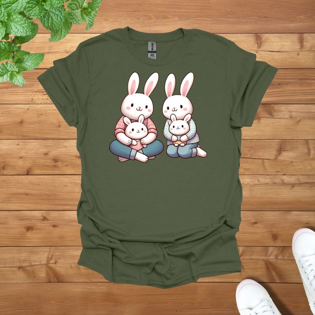 Bunny Family Unisex Adult T-Shirt