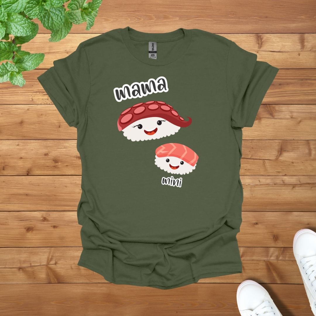 Mama & Mini Sushi Roll Unisex Adult T-Shirt