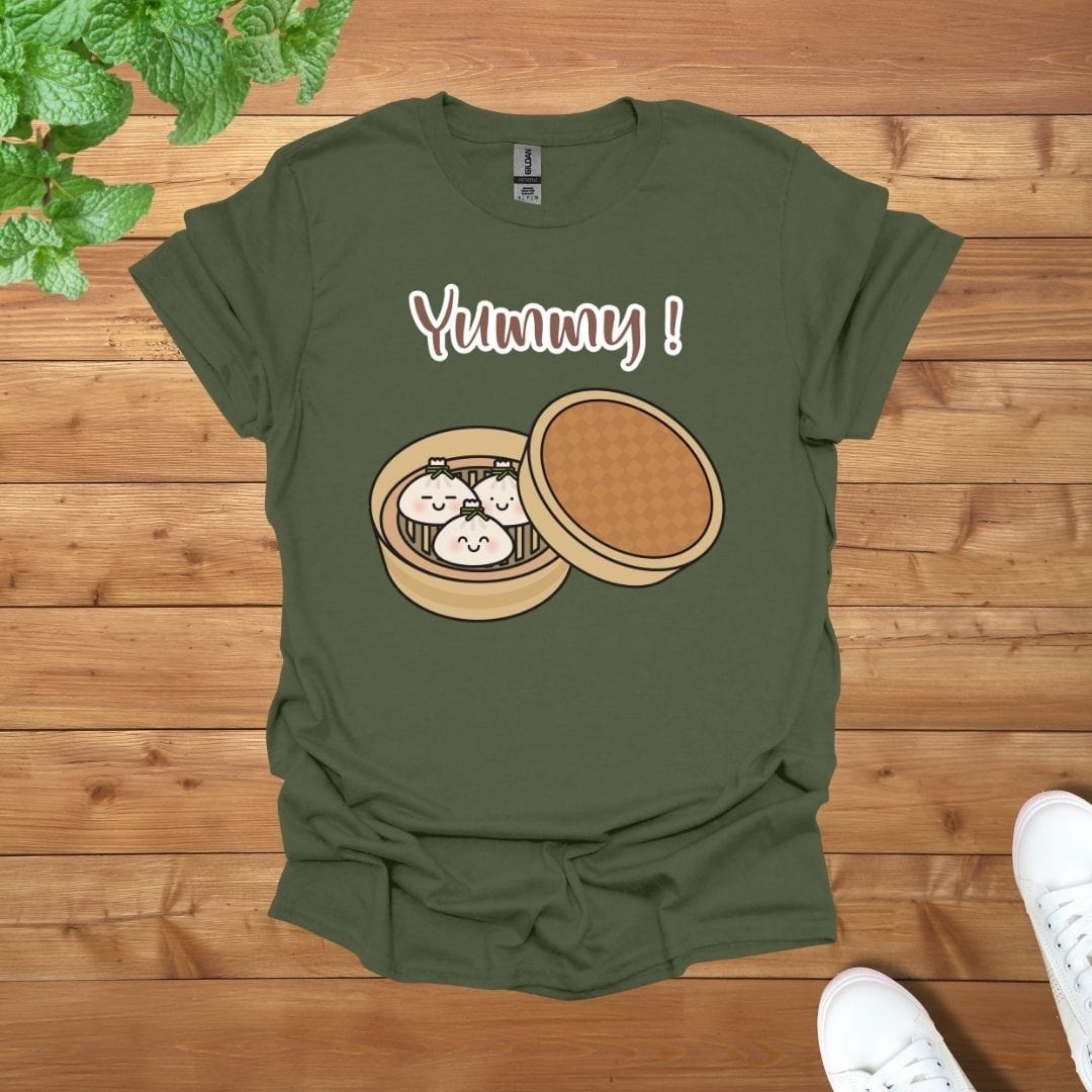 Yummy Dumplings Family T-Shirt for Food Lovers Unisex Cotton Adult T-Shirt