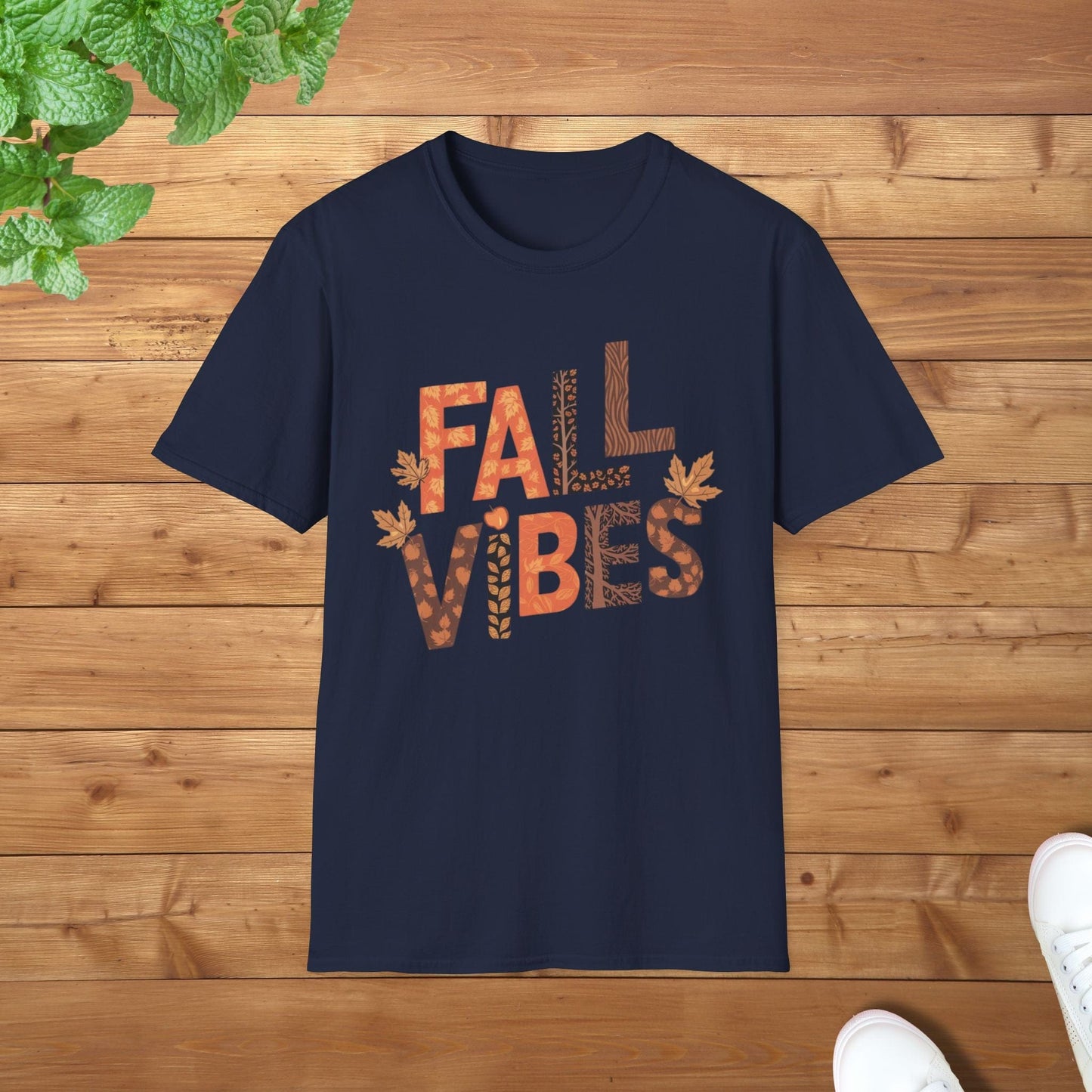 Fall Vibes Thanksgiving Edition Softstyle Unisex Adult T-Shirt - Perfect for Thanksgiving Celebrations
