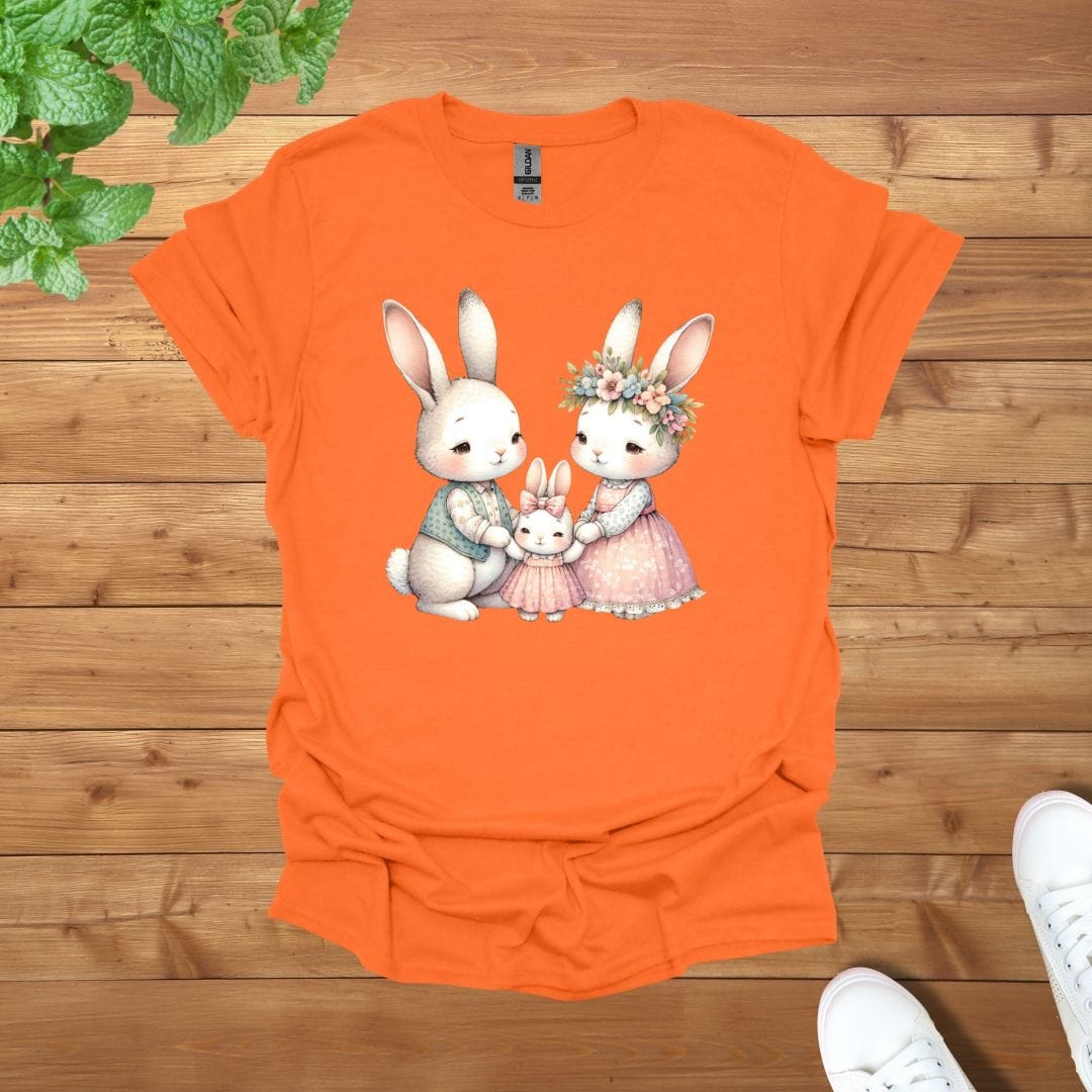Rabbit Family Bond Unisex Adult T-Shirt