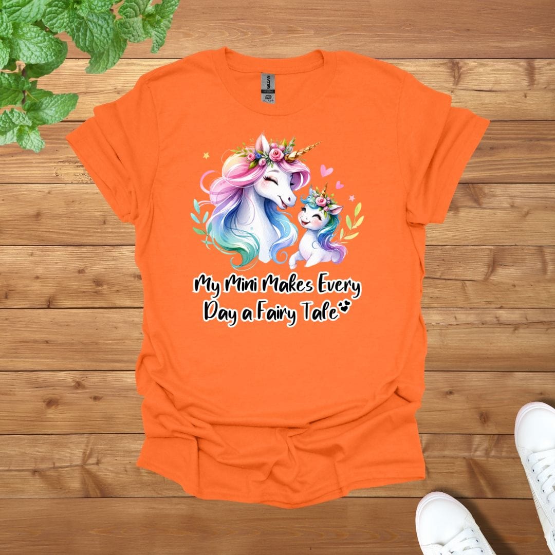 My Mini Unicorn Makes Every Day a Fairy Tale Unisex Adult T-Shirt