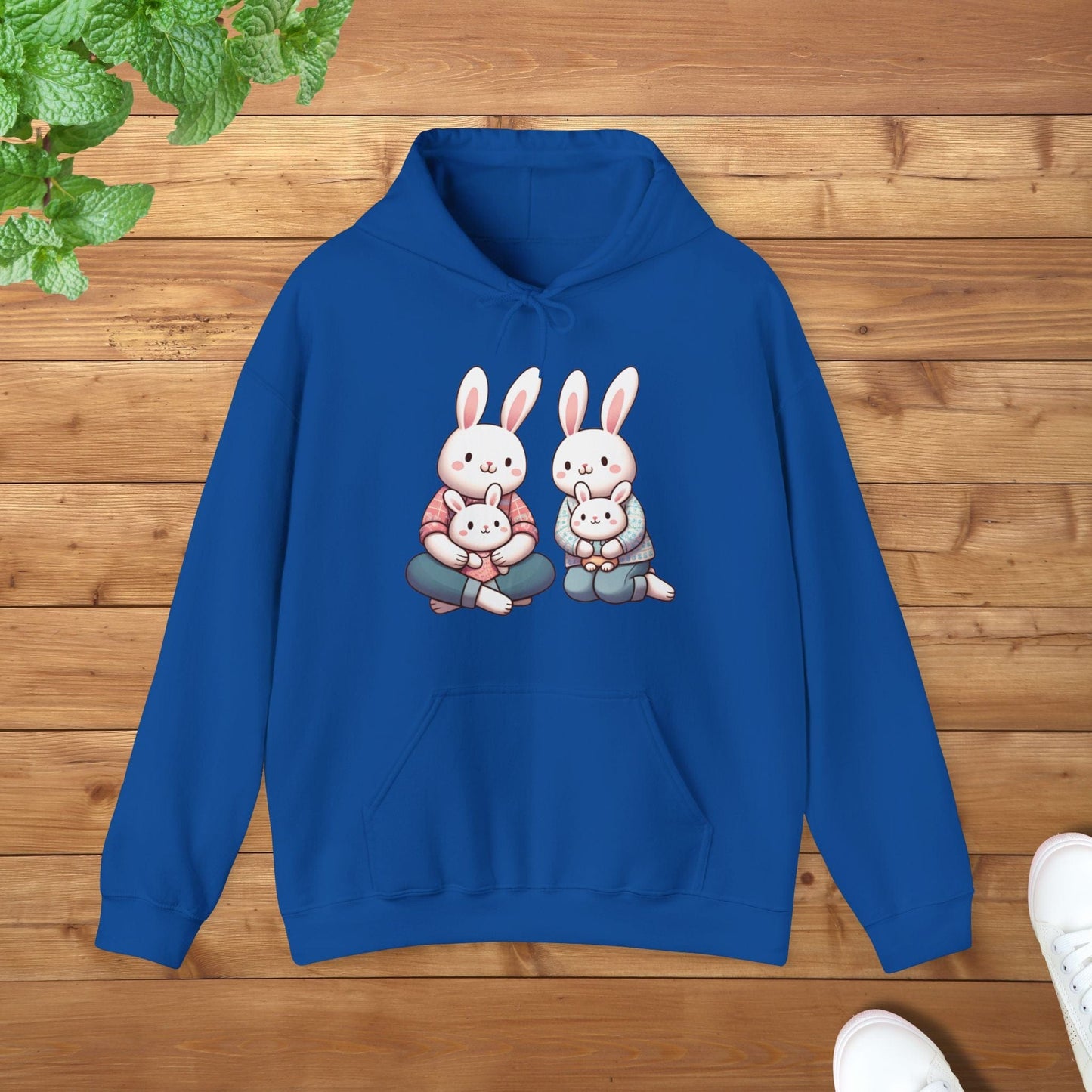 Bunny Family Unisex Adult Hoodie