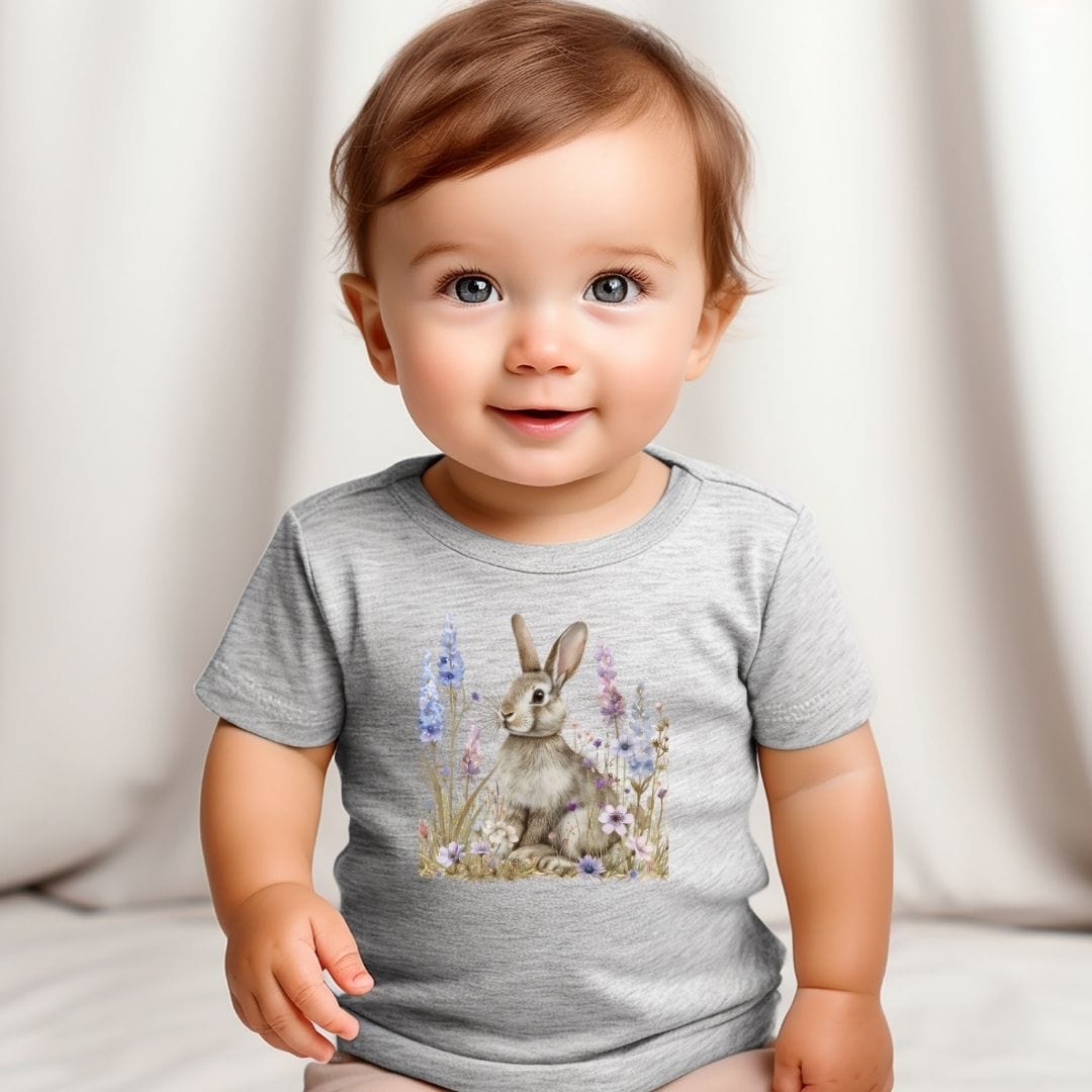 My Grey Bunny Baby Tee