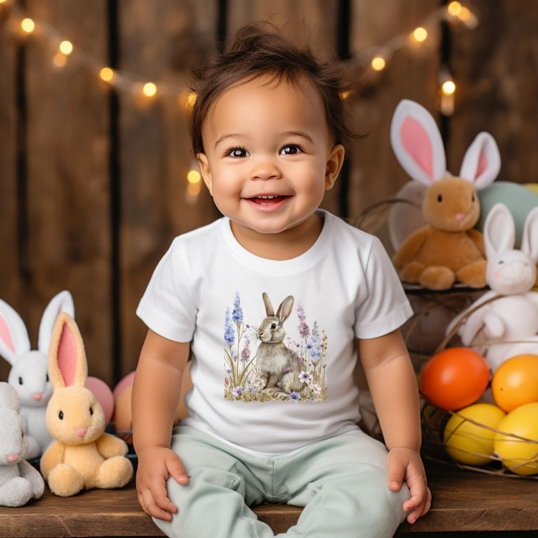 My Grey Bunny Baby Tee