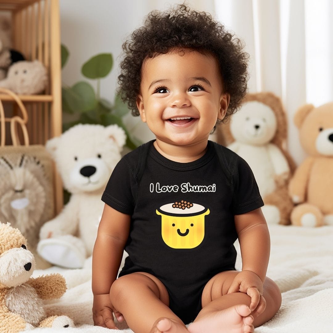 I Love Shumai Baby Bodysuit - Unisex Graphic Bodysuit for Babies