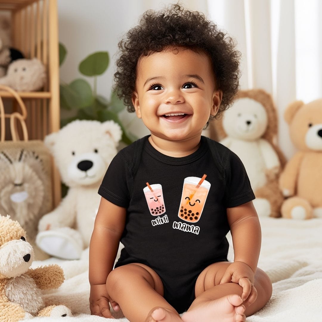 Mama & Mini Boba Bubble Baby Bodysuit