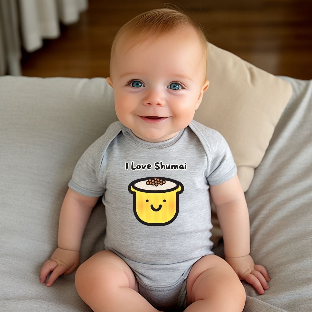 I Love Shumai Baby Bodysuit - Unisex Graphic Bodysuit for Babies