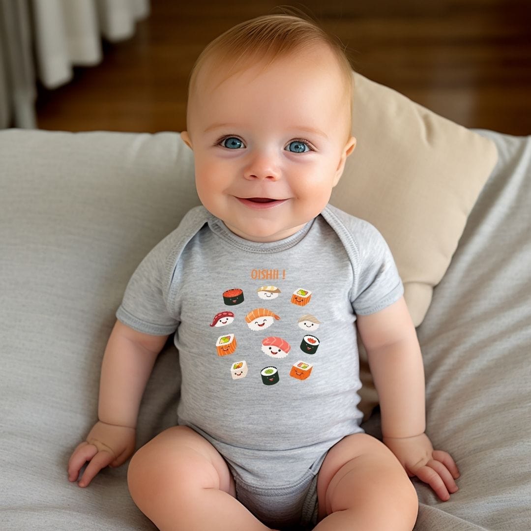 Oishii Sushi Family Baby Bodysuit