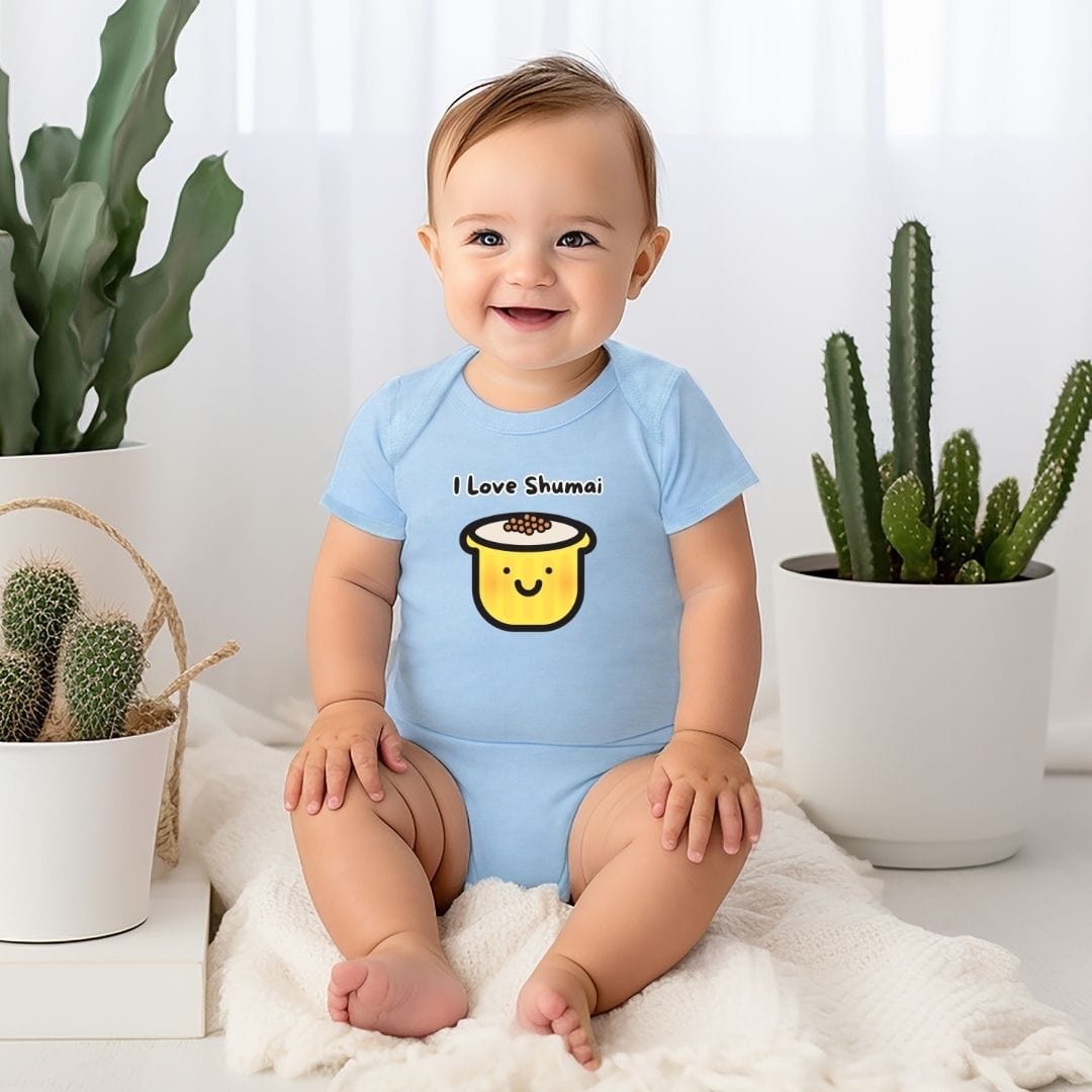 I Love Shumai Baby Bodysuit - Unisex Graphic Bodysuit for Babies