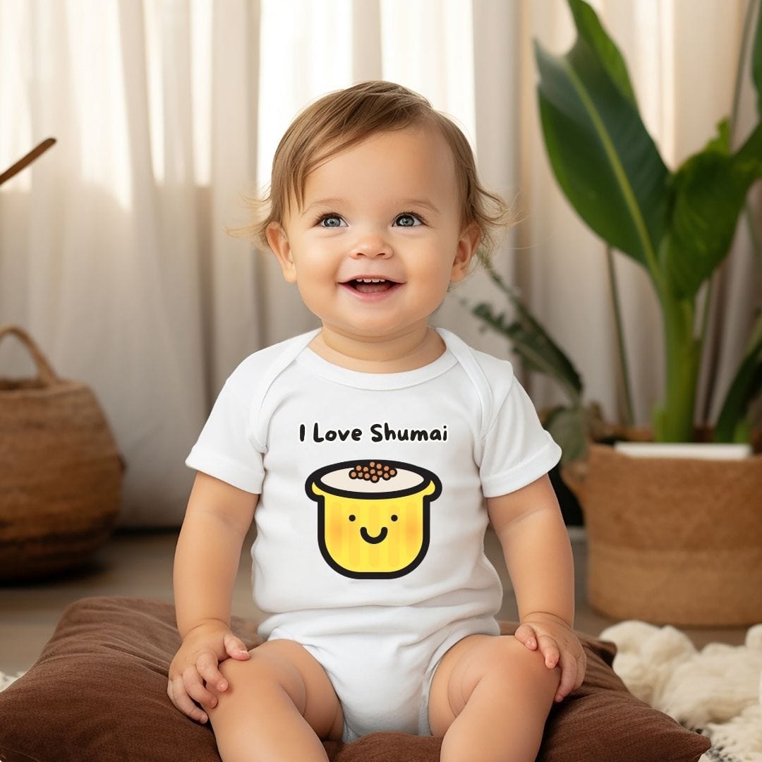 I Love Shumai Baby Bodysuit - Unisex Graphic Bodysuit for Babies