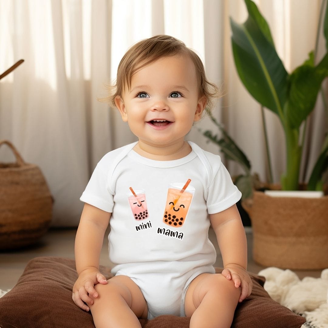 Mama & Mini Boba Bubble Baby Bodysuit