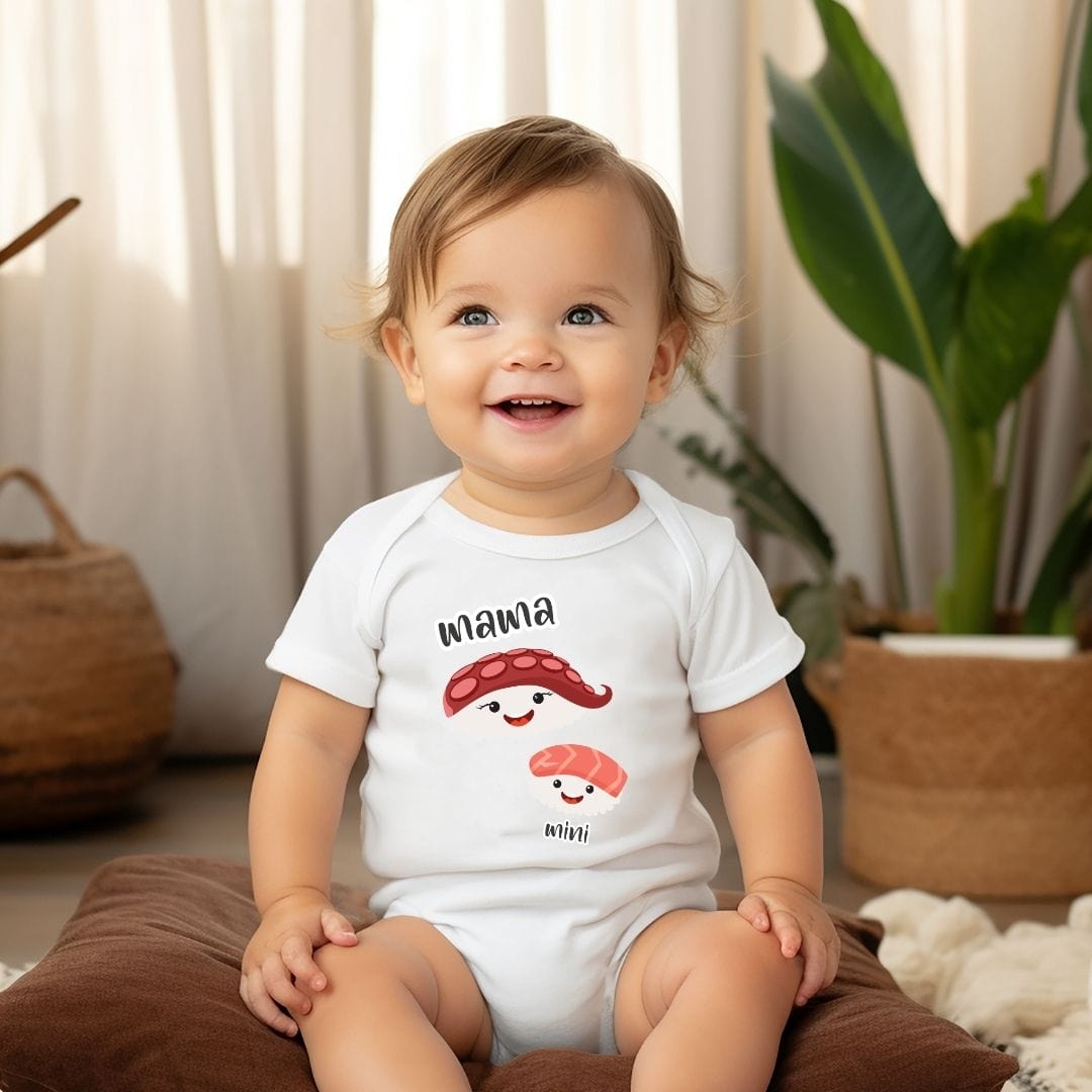 Mama & Mini Sushi Roll Baby Bodysuit