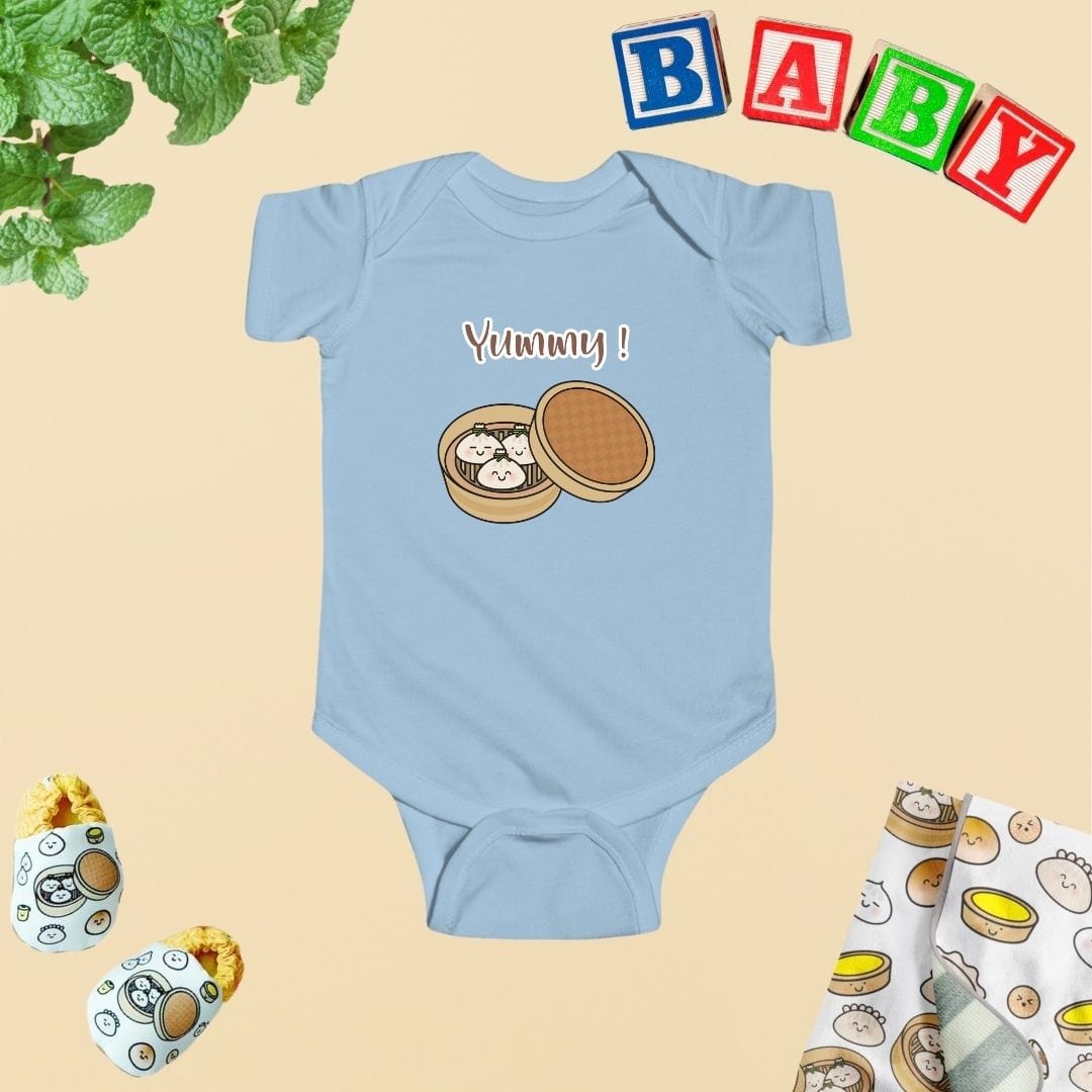 Yummy Dumplings Family Baby Bodysuit Soft Foodie Outfit