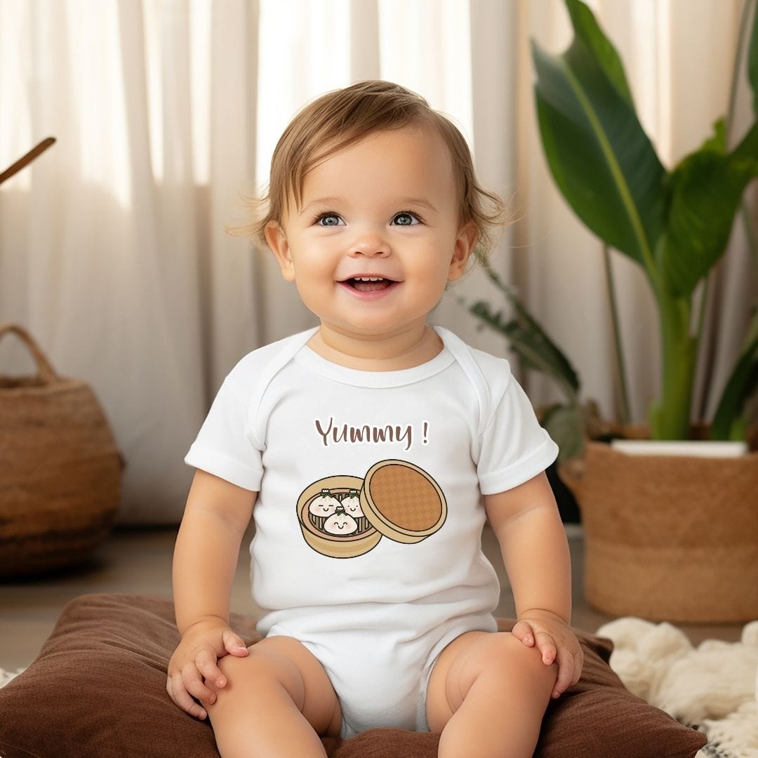 Yummy Dumplings Family Baby Bodysuit Soft Foodie Outfit