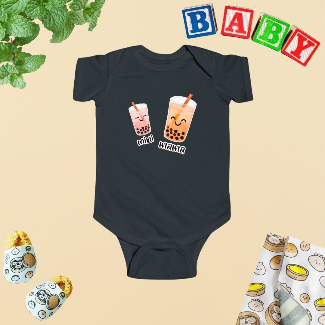Mama & Mini Boba Bubble Baby Bodysuit
