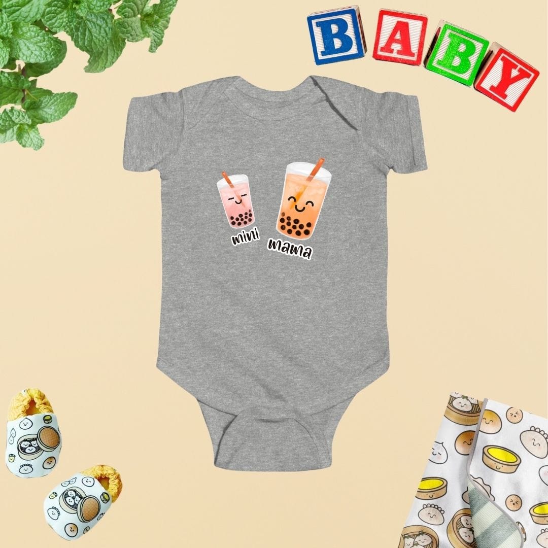 Mama & Mini Boba Bubble Baby Bodysuit