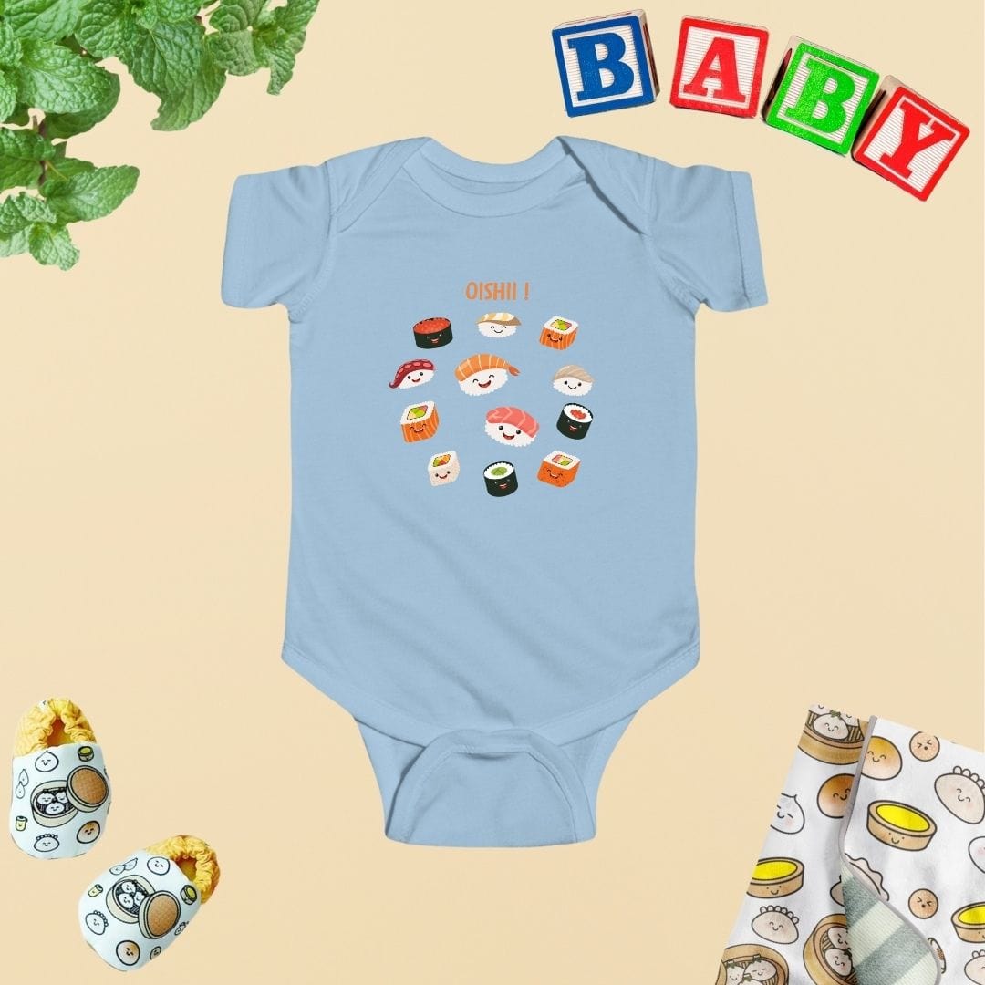 Oishii Sushi Family Baby Bodysuit